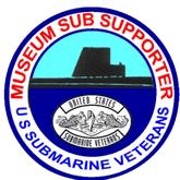 Museum Sub Supporter badge with submarine graphic.